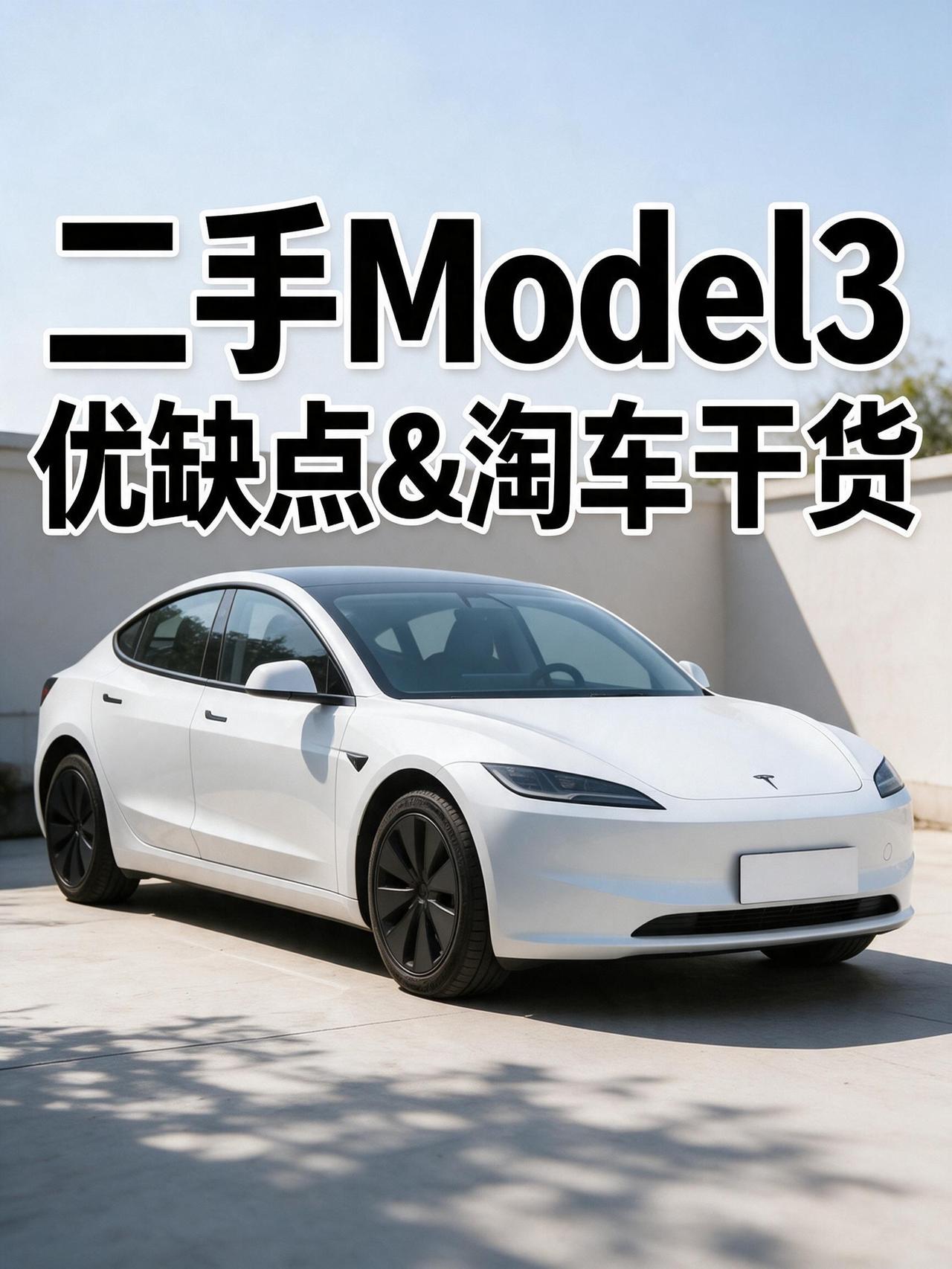 兄弟们，今儿咱不聊硬派越野，换个口味，说说二手 Model3。这段时间看硬派车看