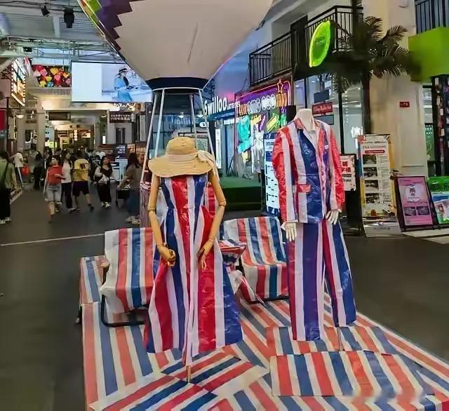 本来想出门去买三色雨布，想着用来晒花生。走进店里，满心期待地询问价格。店家毫不犹