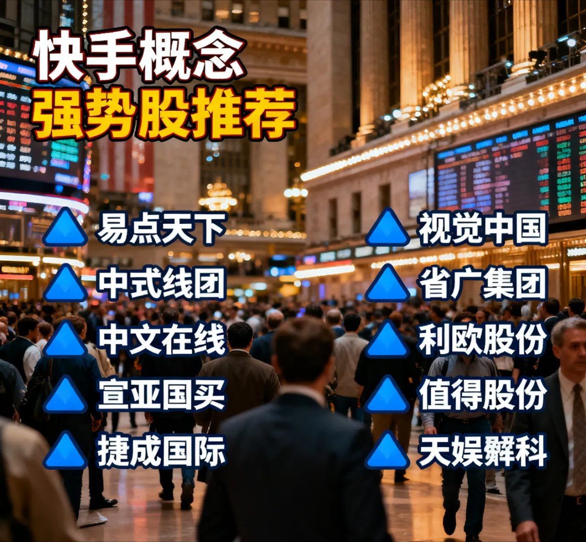 快手生态爆发！10支核心概念股强势崛起，AI+内容+电商三重驱动随着快手平台生态