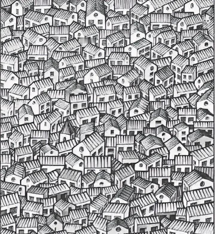 如果十秒没找到猫，说明你内心很焦虑。
我1分钟还没找到，快崩溃了。
就像无数家长