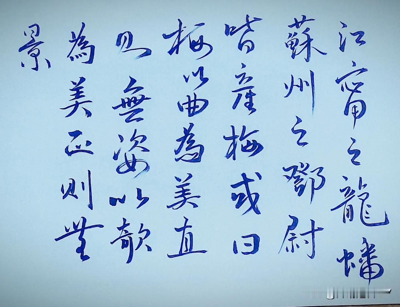江宁的龙蟠、苏州的邓尉、
杭州的西溪等地都盛产梅花。
有人说：“梅花以曲折为美，