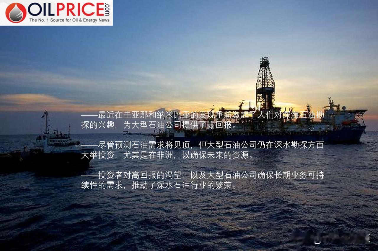 尽管国际能源署预测石油需求将见顶，石油巨头仍在深水石油行业繁荣上押下重注

在纳