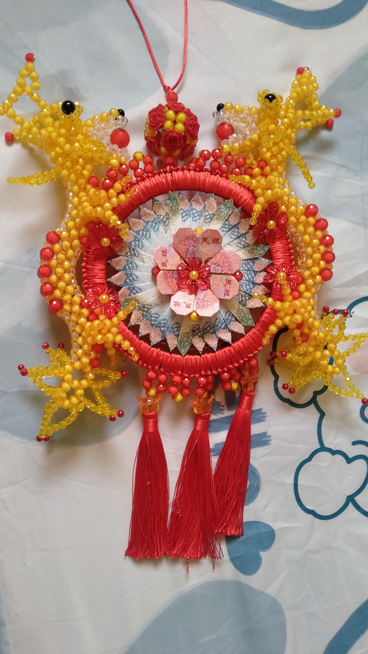 随手拍原创图片分享以前给孩子园十五做的生日锁，你们那里有这个习俗吗？