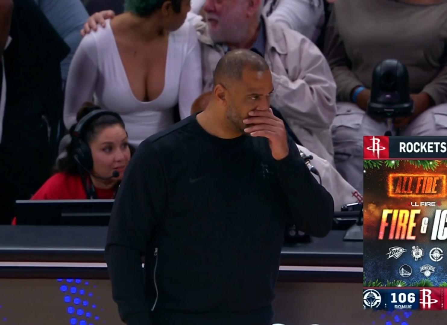 NBA导播是懂球迷的，今天这个镜头的出现有3、4次了。