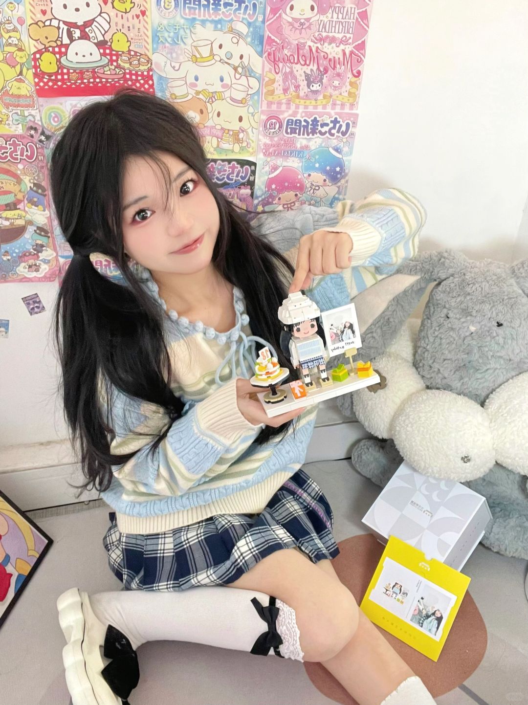 和mini版的自己拍合照也泰可爱啦！