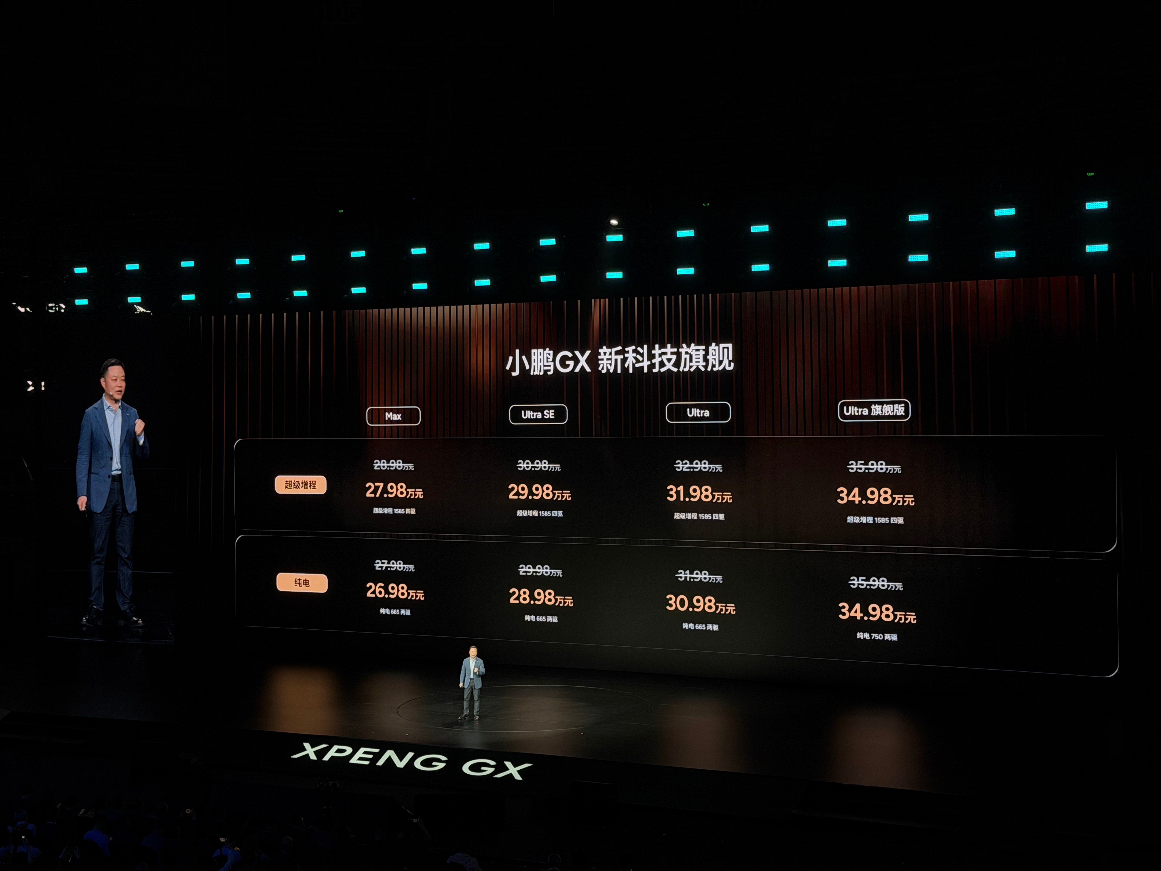 小鹏GX发布会26.98万起相比预售价顶配降了5万块这次小鹏的诚意没话说小鹏GX