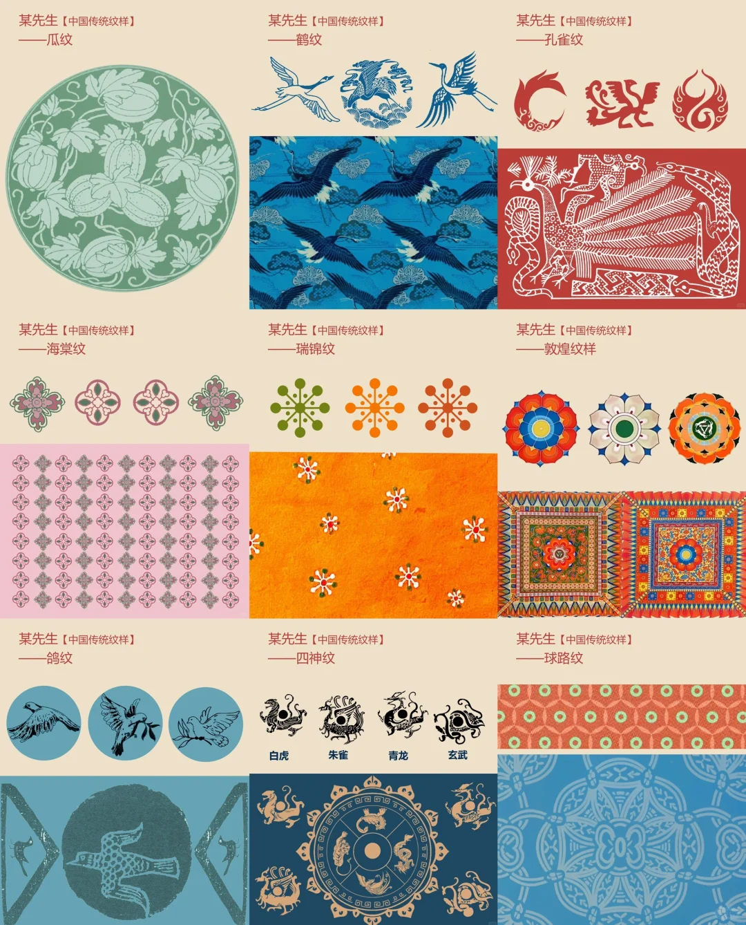 中国传统纹样合集[2]🔥快来看看你认识多少？