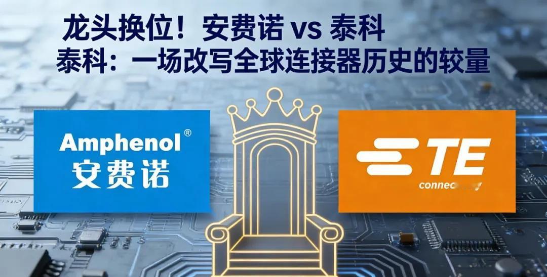 千亿市值大洗牌！泰科电子VS安费诺 全球连接器双雄格局彻底改写
 
全球连接器行