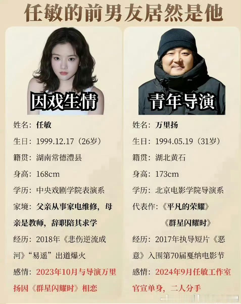 刘大锤说任敏分手了其实我都没刷到俩人在一起的事情哈哈哈哈哈哈哈既然分手了，那就独