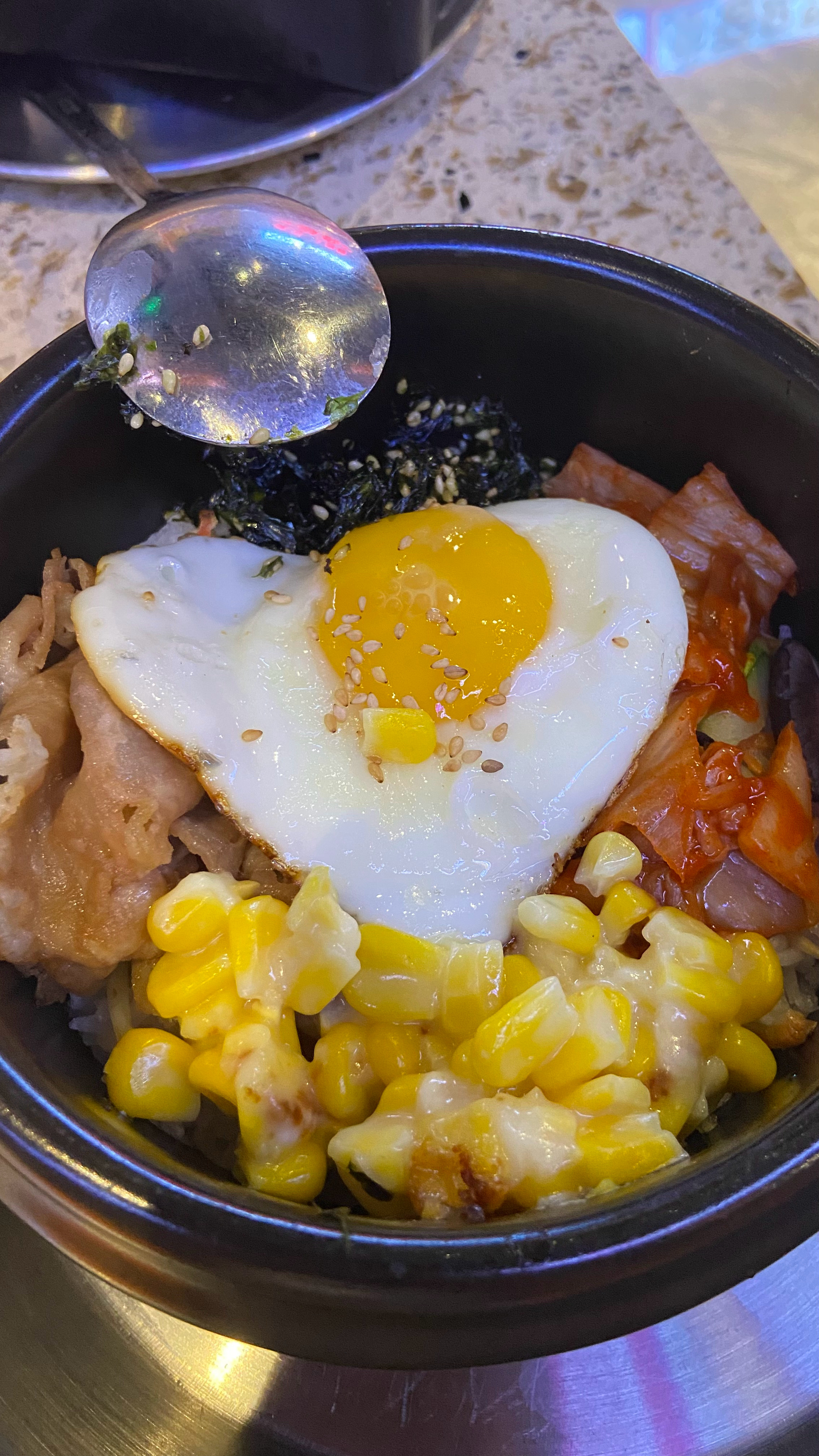 晚安呀💤石锅烤肉拌饭 ​​​