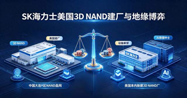 正面博弈美国政策！SK海力士3D NAND美国建厂深层筹码战