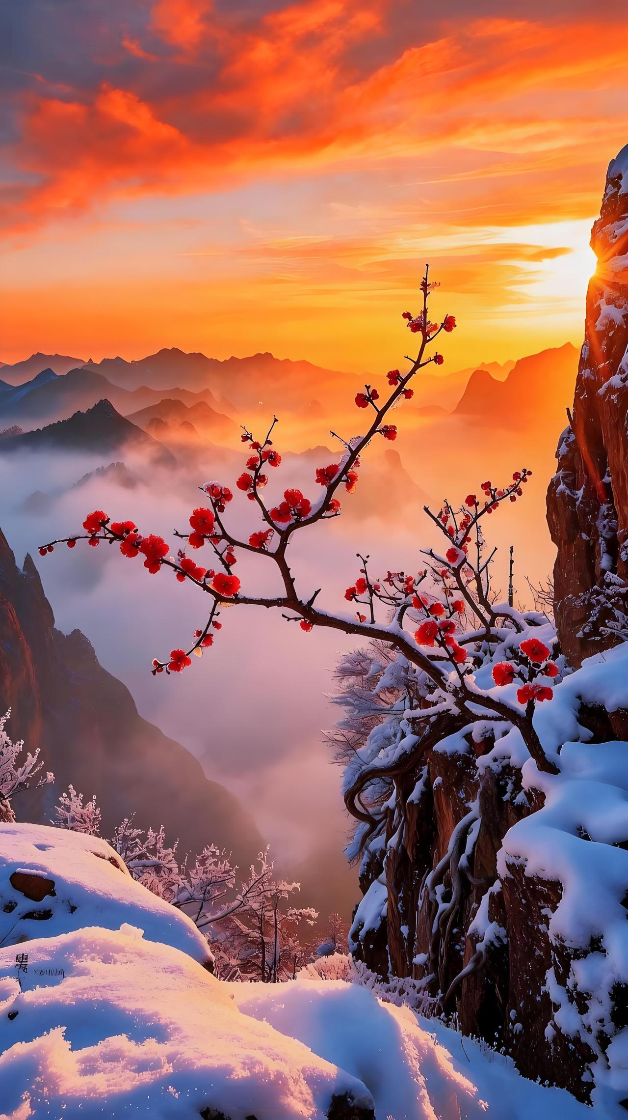 喜欢梅花，因它不畏严寒，在最冷的冬日展现独特之美。即使无人驻足欣赏，梅花依旧静静