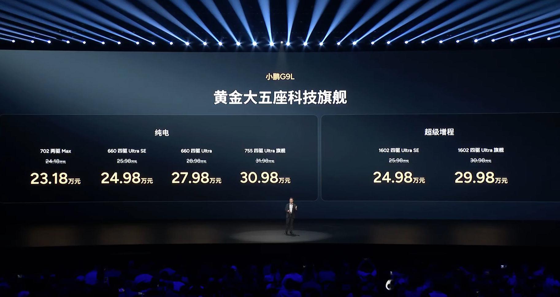 小鹏G9L价格炸裂 23.18万元起，小鹏G9L这次确实把“旗舰”两个字重新算了