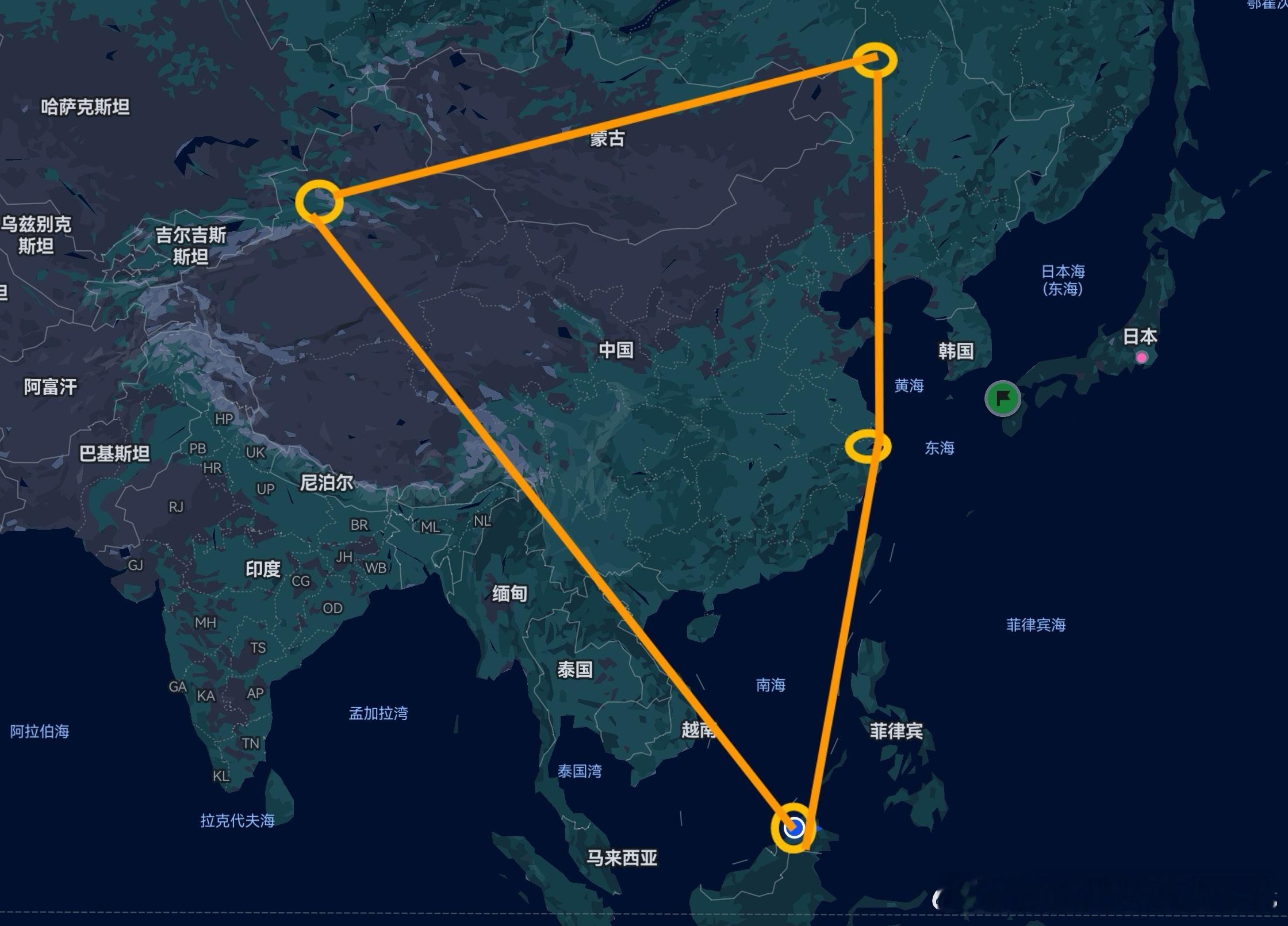 20天内，上海-伊犁-海拉尔-马来西亚亚庇，一个东亚大环线，从-30℃到30℃一