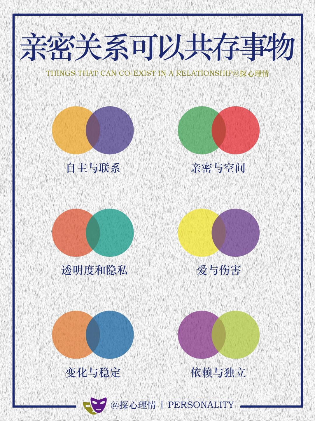 亲密关系中可以共存的事物