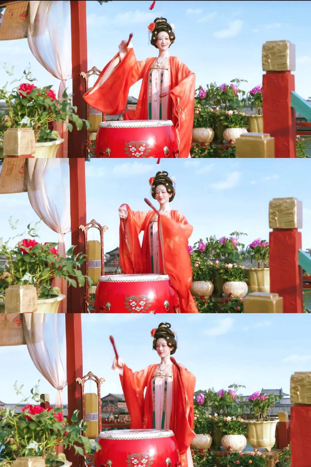 《盛世遗韵，千载流芳》观剧有感：
荧幕再现盛唐风华，街道熙攘、衣袂翩然，路人眉眼