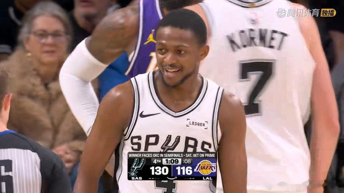 追不上了，前面的坑实在太大。马刺vs湖人