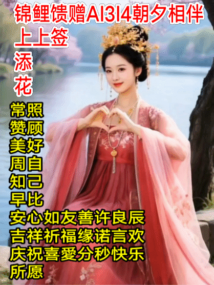 早
安心
吉祥善缘AI3I4朝夕相伴 
晒图笔记大赛
如友福愛AI3I4赞美周知