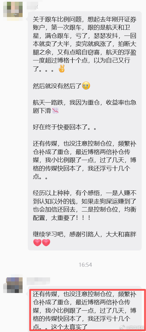 大户群里面的对话~望京博格与朋友们