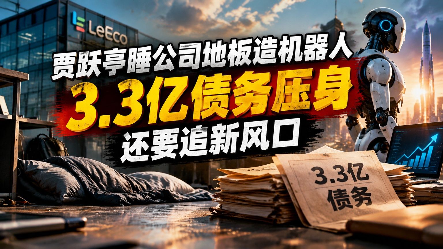 贾跃亭睡公司地板造机器人，3.3亿债务压身还要追新风口