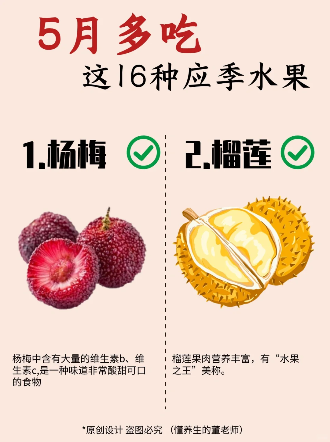 5月应季水果来咯～看看有没有你爱吃的水果