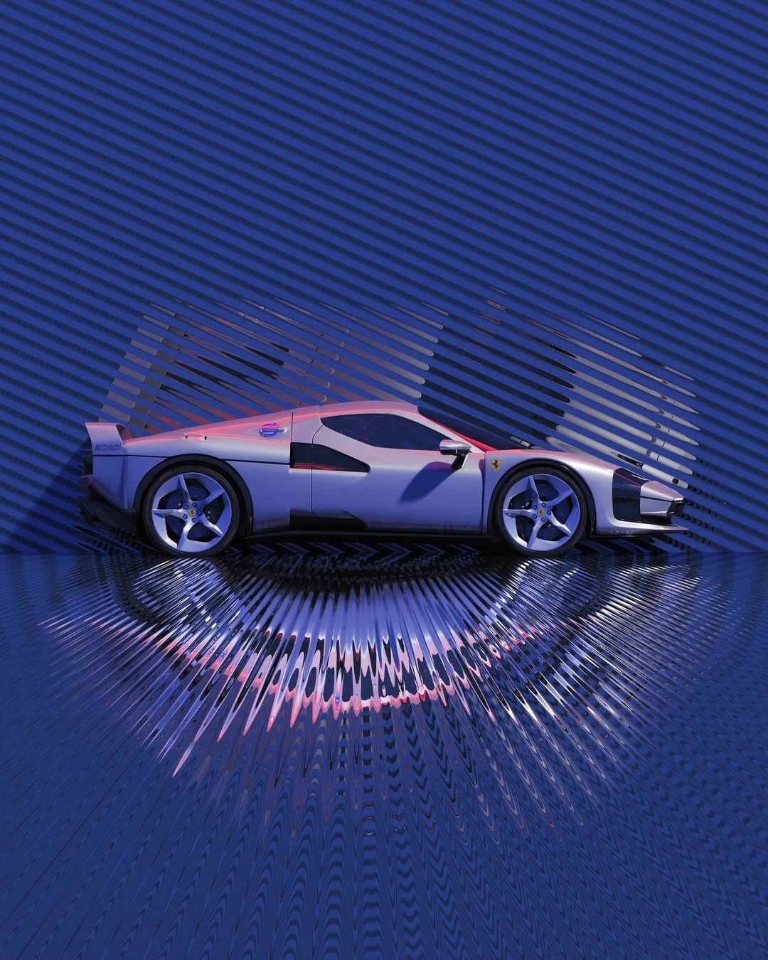 艺术家制作的法拉利SC40艺术照 