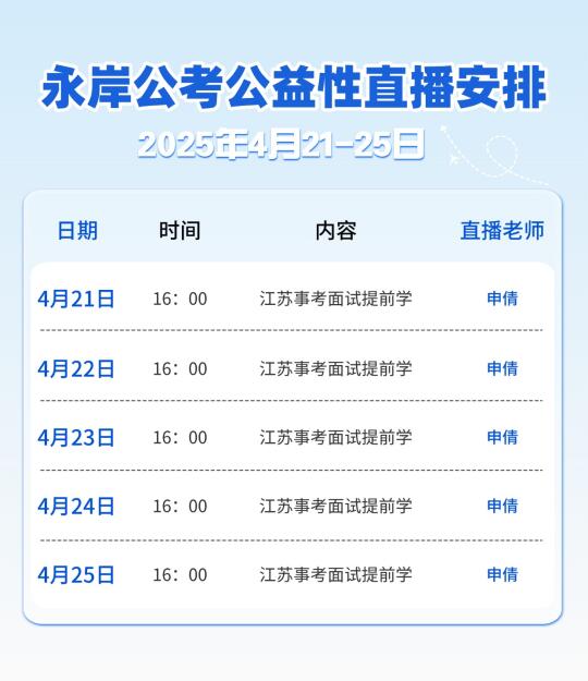 江苏事业单位面试提前学！