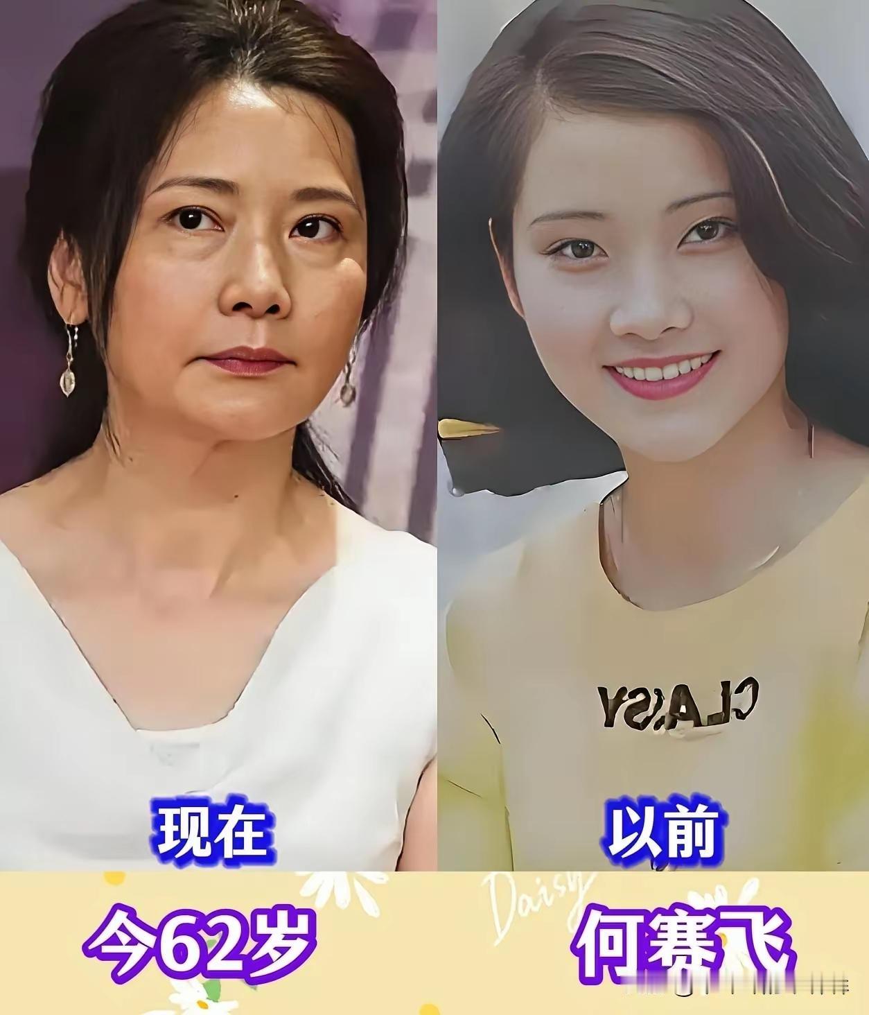 年轻时候的何赛飞真的是美若天仙，
年轻时候的陶慧敏真的是美若天仙，
年轻时候的赵
