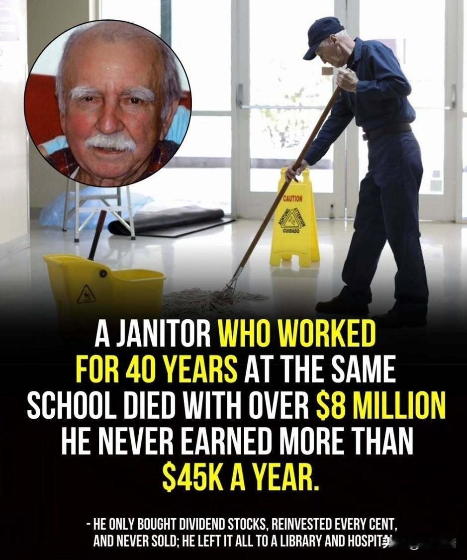 罗纳德·里德 (Ronald Read)，一位来自佛蒙特州布拉特尔伯勒的勤杂工和