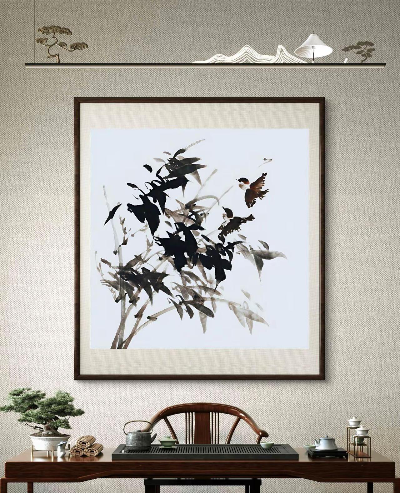 国画 水墨写意花鸟 国画意趣