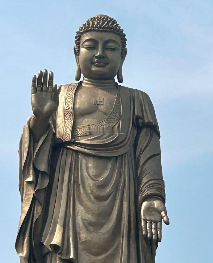 灵山大佛 心诚则灵佛在心中 心诚则灵 
