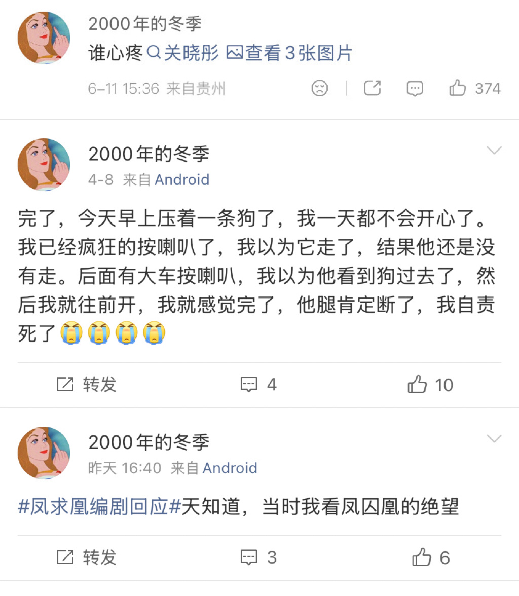 天呢 早上压了一条狗自责但是扭头心疼上208了