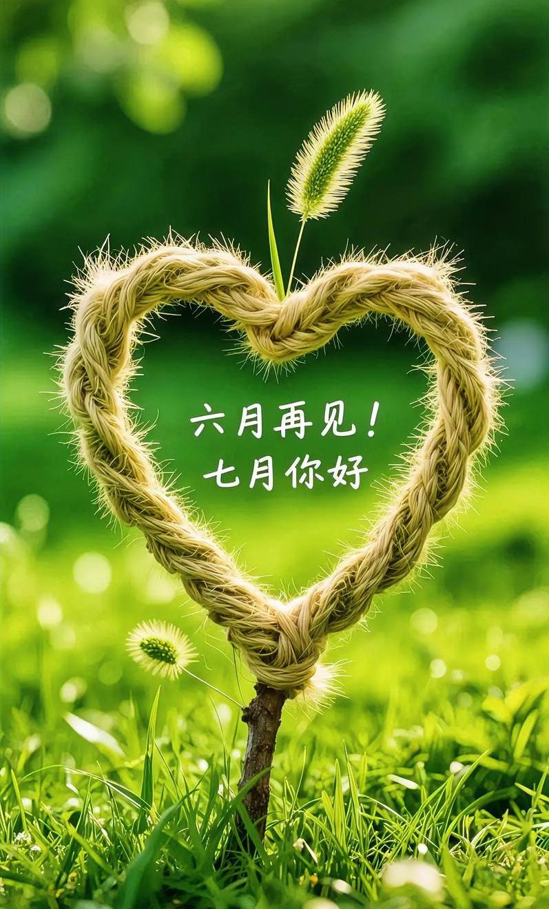 六月烦恼清零，七月好运满格🍉
分享早安唯美图片