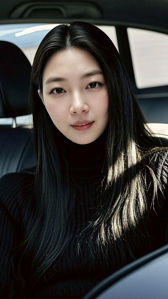 AI黑发女神的风采