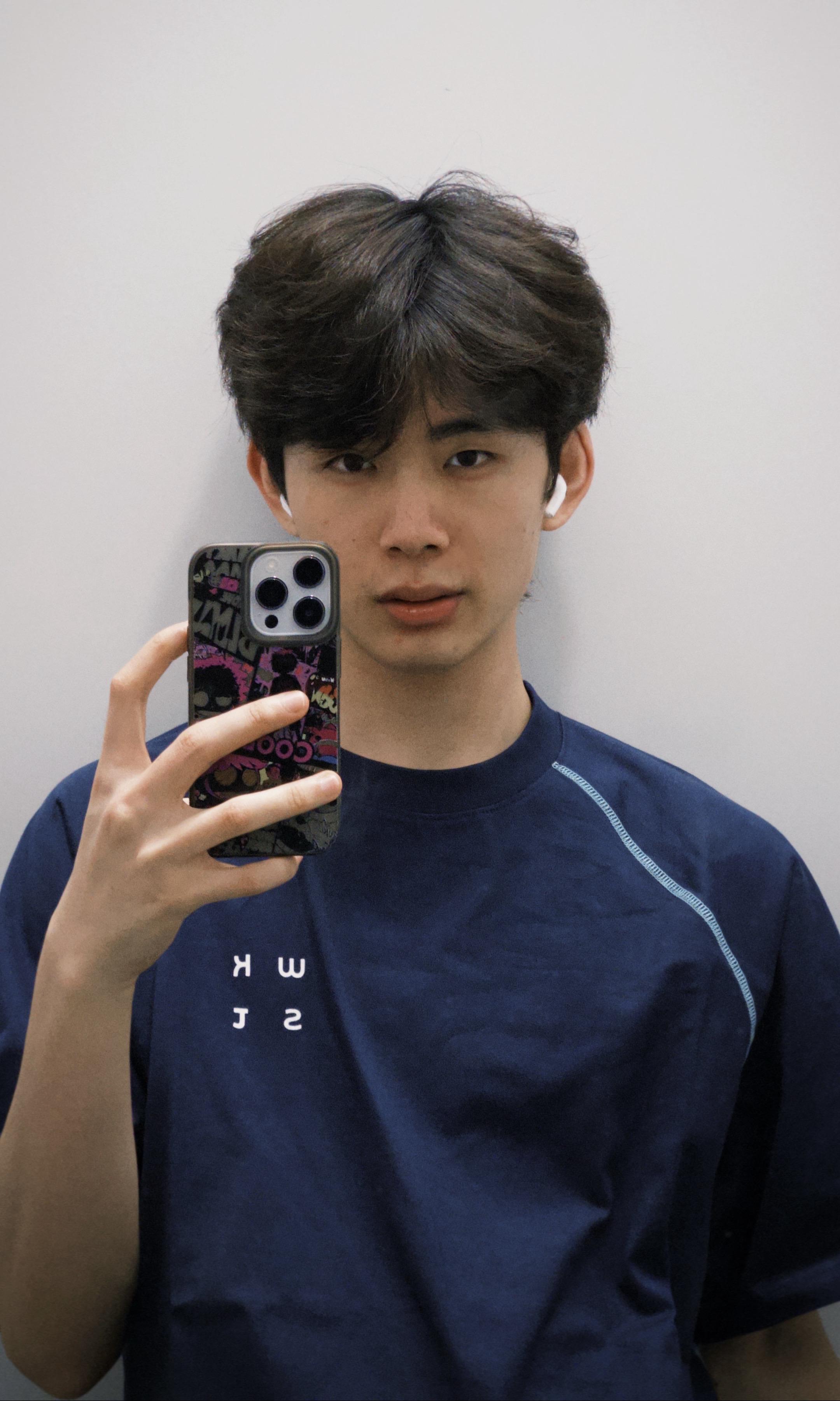 没洗脸