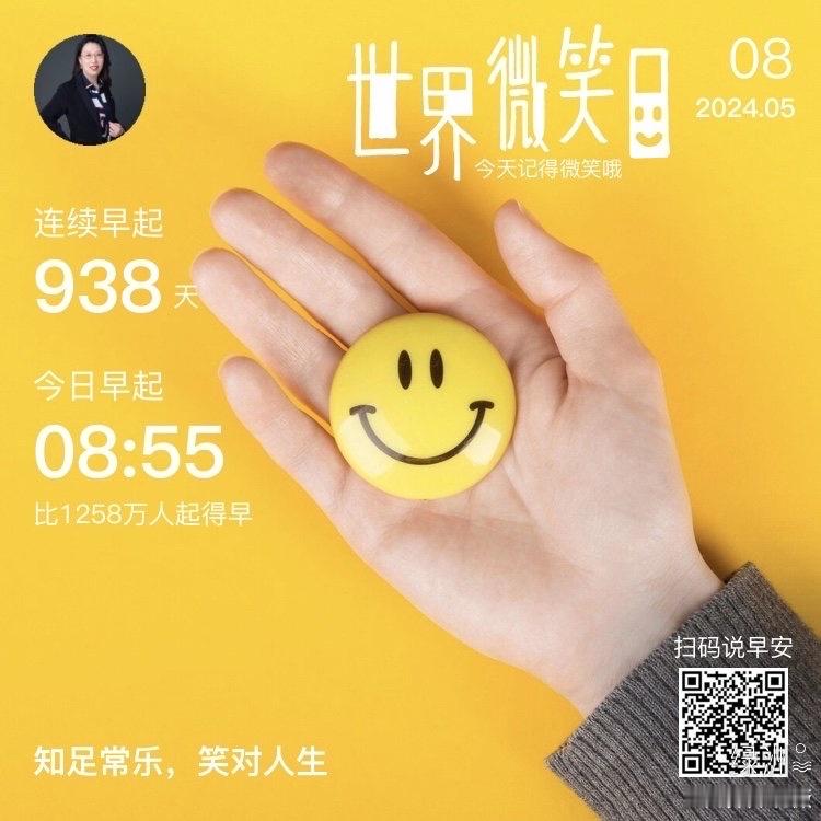 #早安#知足常乐笑对人生 