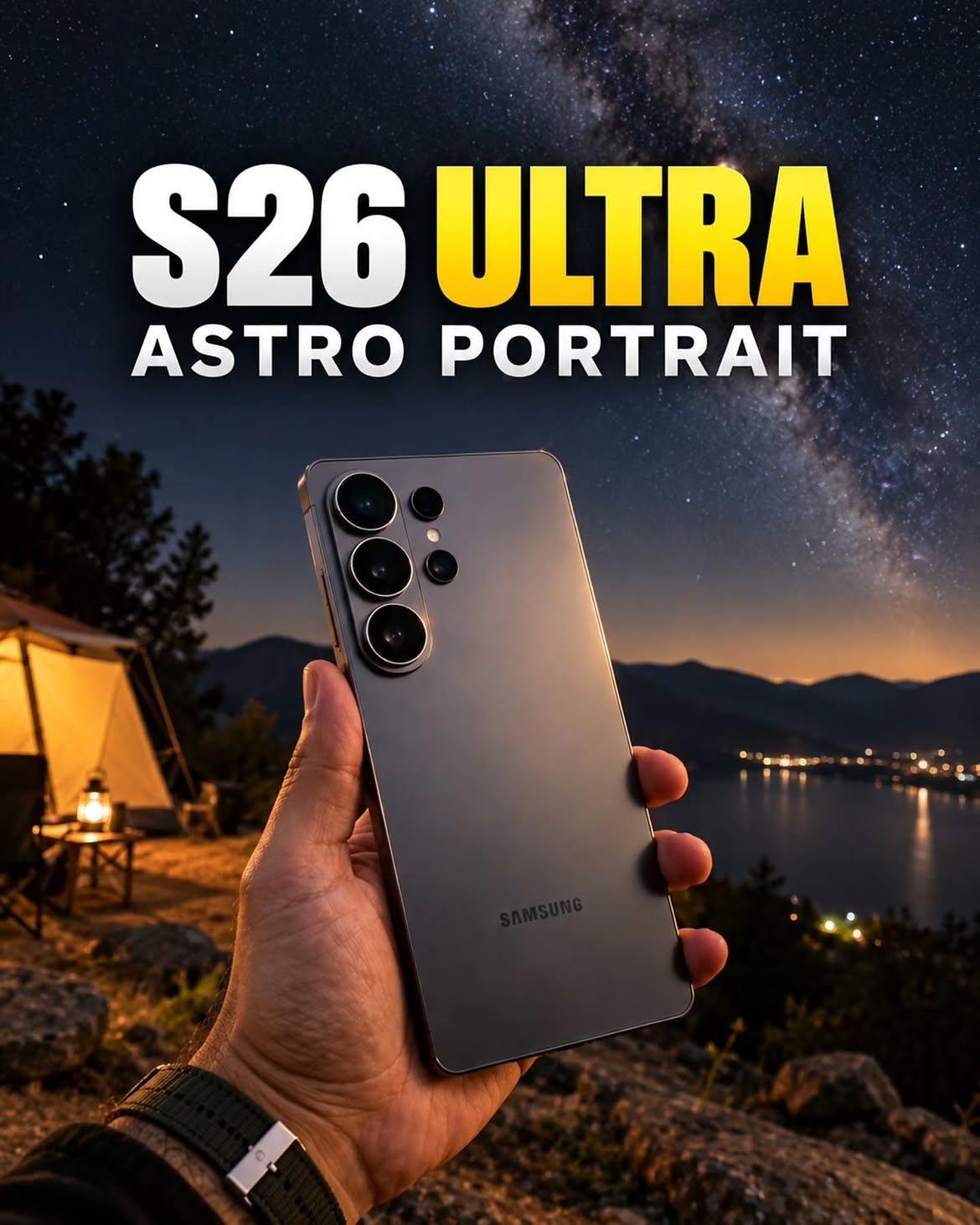三星Galaxy S26 Ultra 的天文人像模式太疯狂了 🌌📸 
天空看