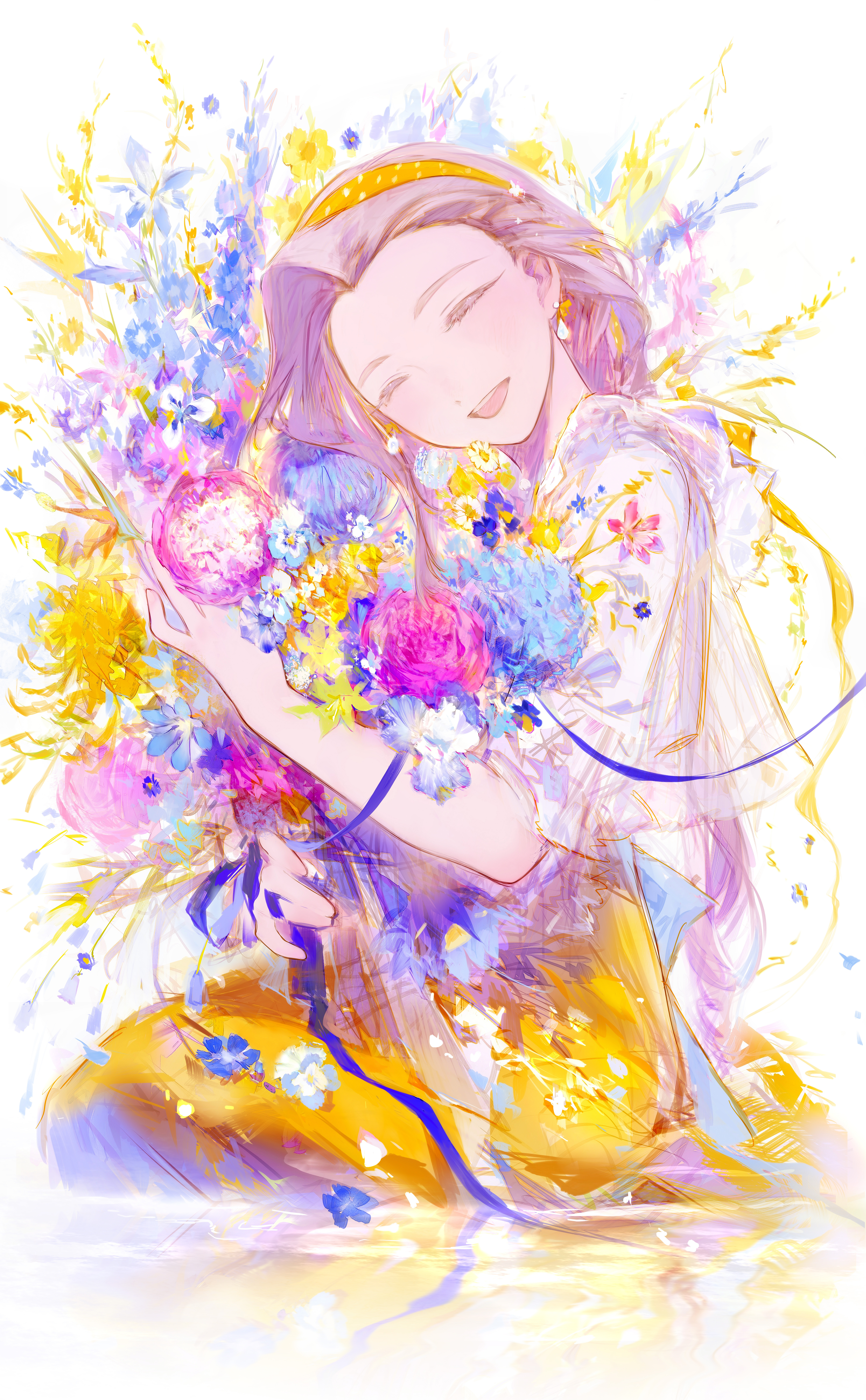 如夏花般璀璨✨️✨️✨️鹿野是cpg08画给鹿野花店的主视觉图把大家之前说到的花