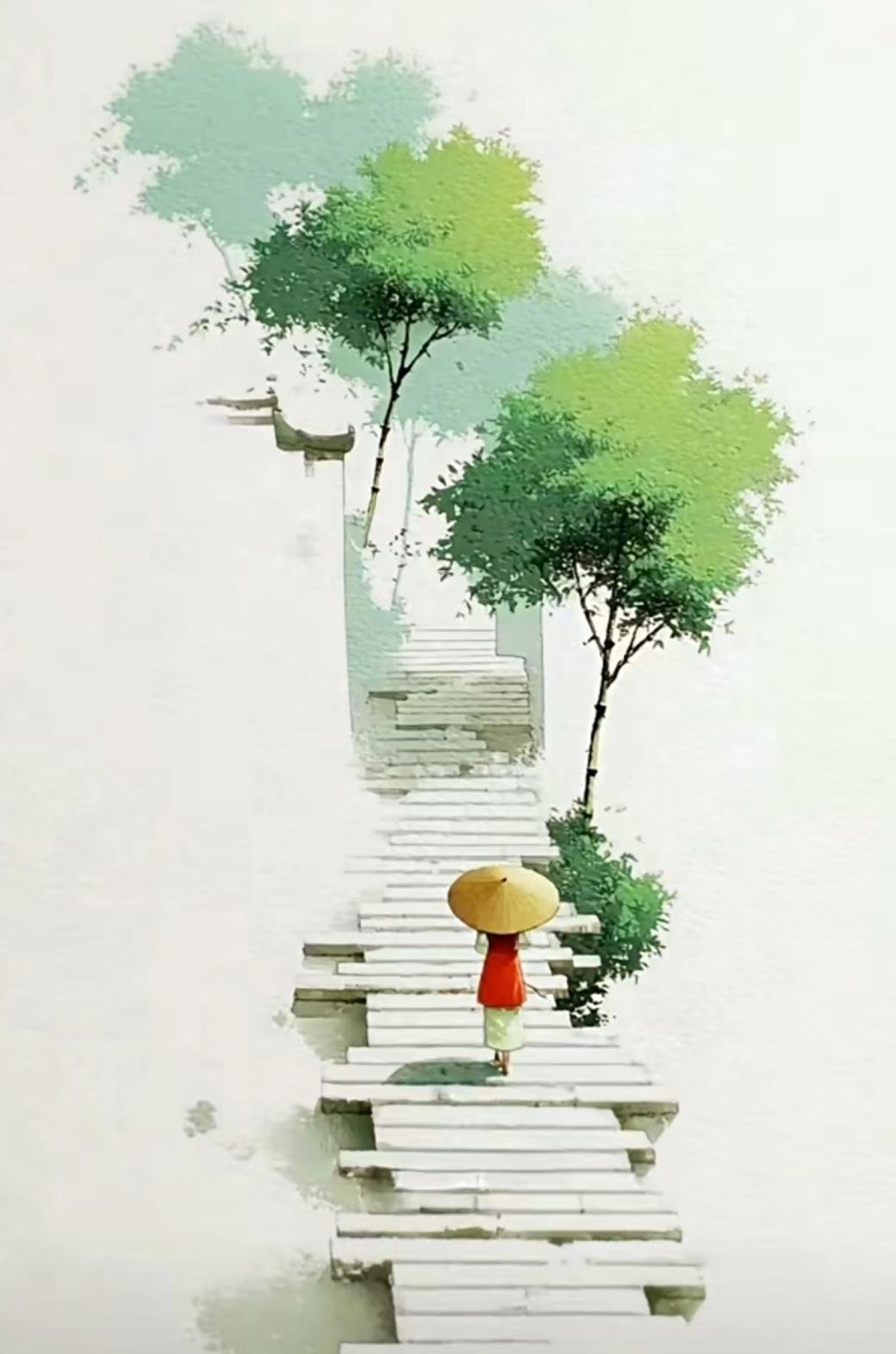 做人实不易，
生活像一场漫长的马拉松，
充满了未知和挑战。

与其追逐名利，
在