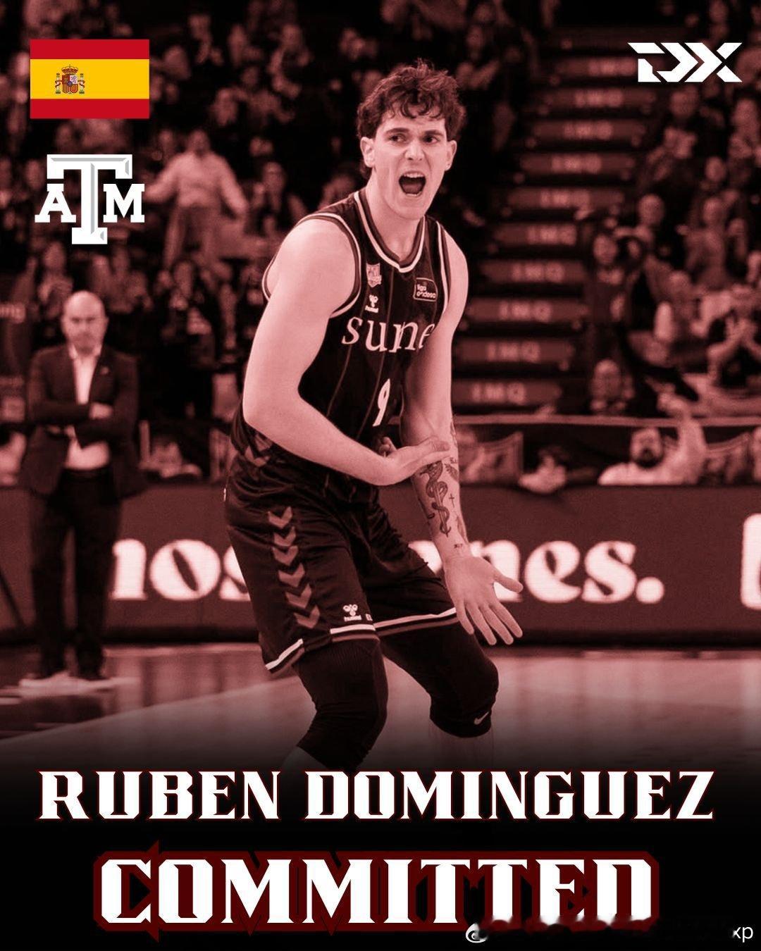 22岁的毕尔巴鄂西班牙后卫Ruben Dominguez(2003-198cm-