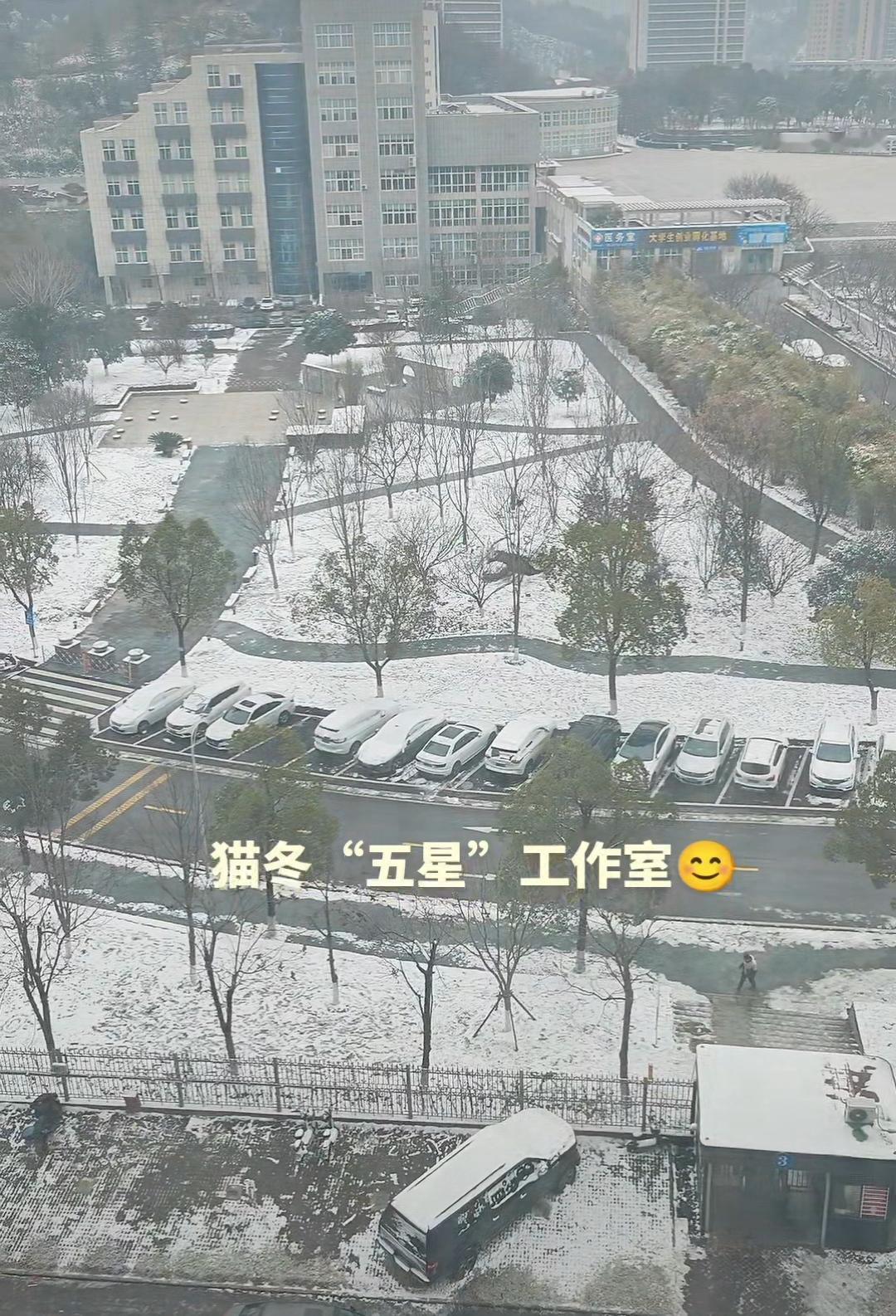 暴雪过后，三五好友相约在工作室卡五星！[大笑]