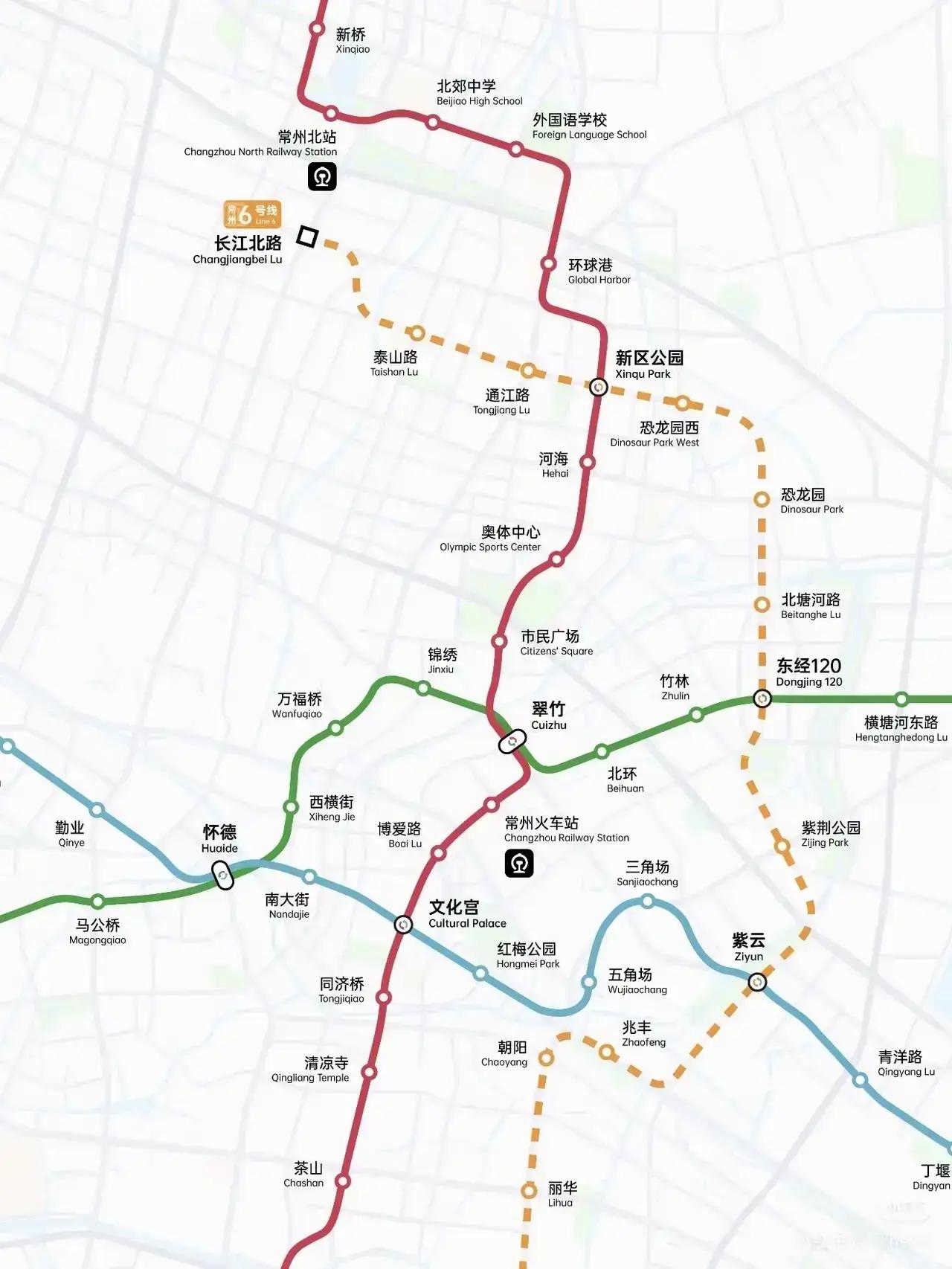 常州地铁这设计，着实令人费解。单看 1 号线，在新北绕了个大弯，直接避开了万达周