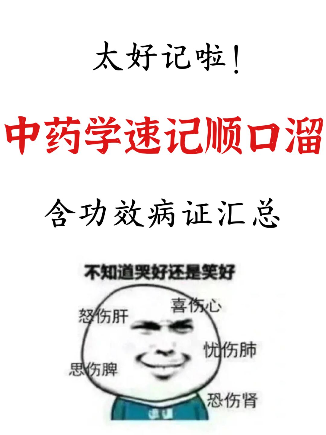中药学还没背完？可以走捷径啊！
