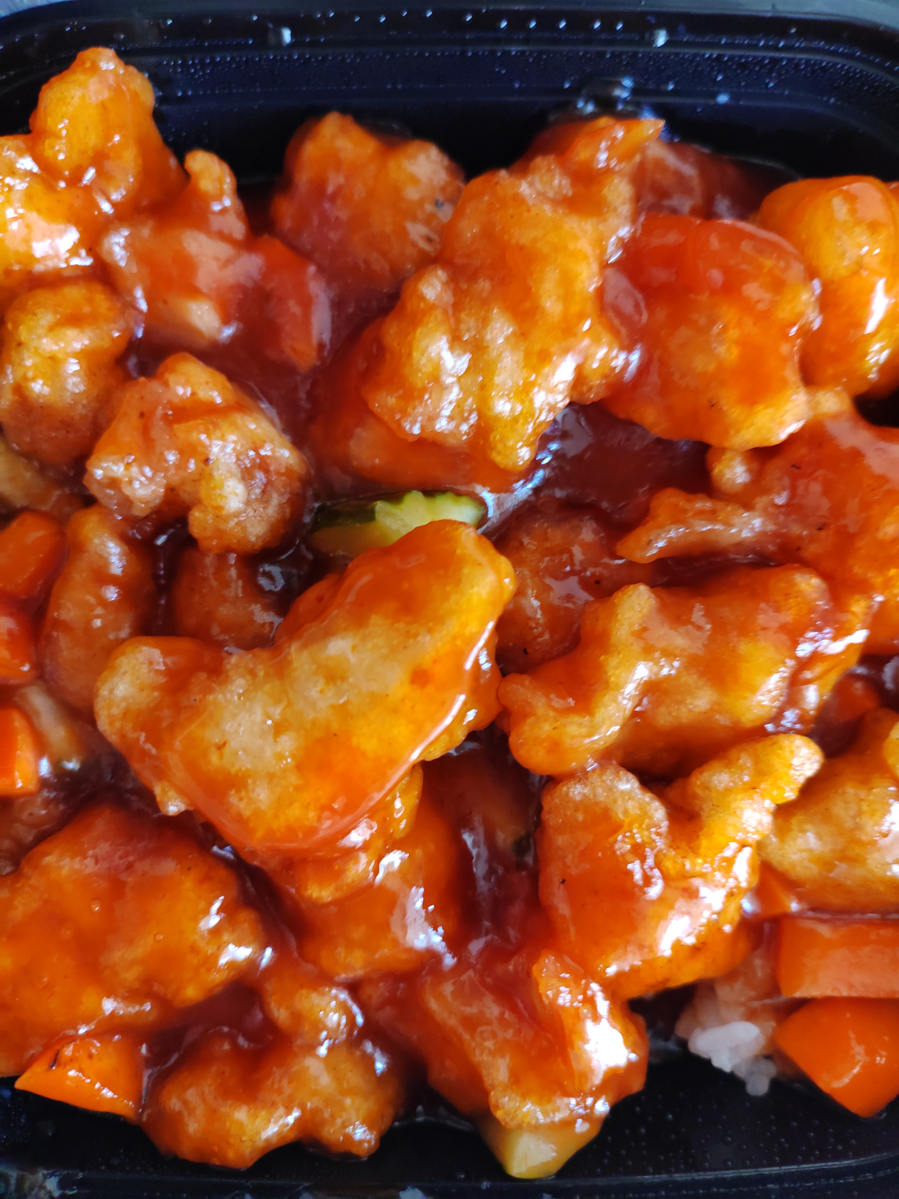 今日菜单：糖醋肉段 挺好吃就是吃多有点腻 