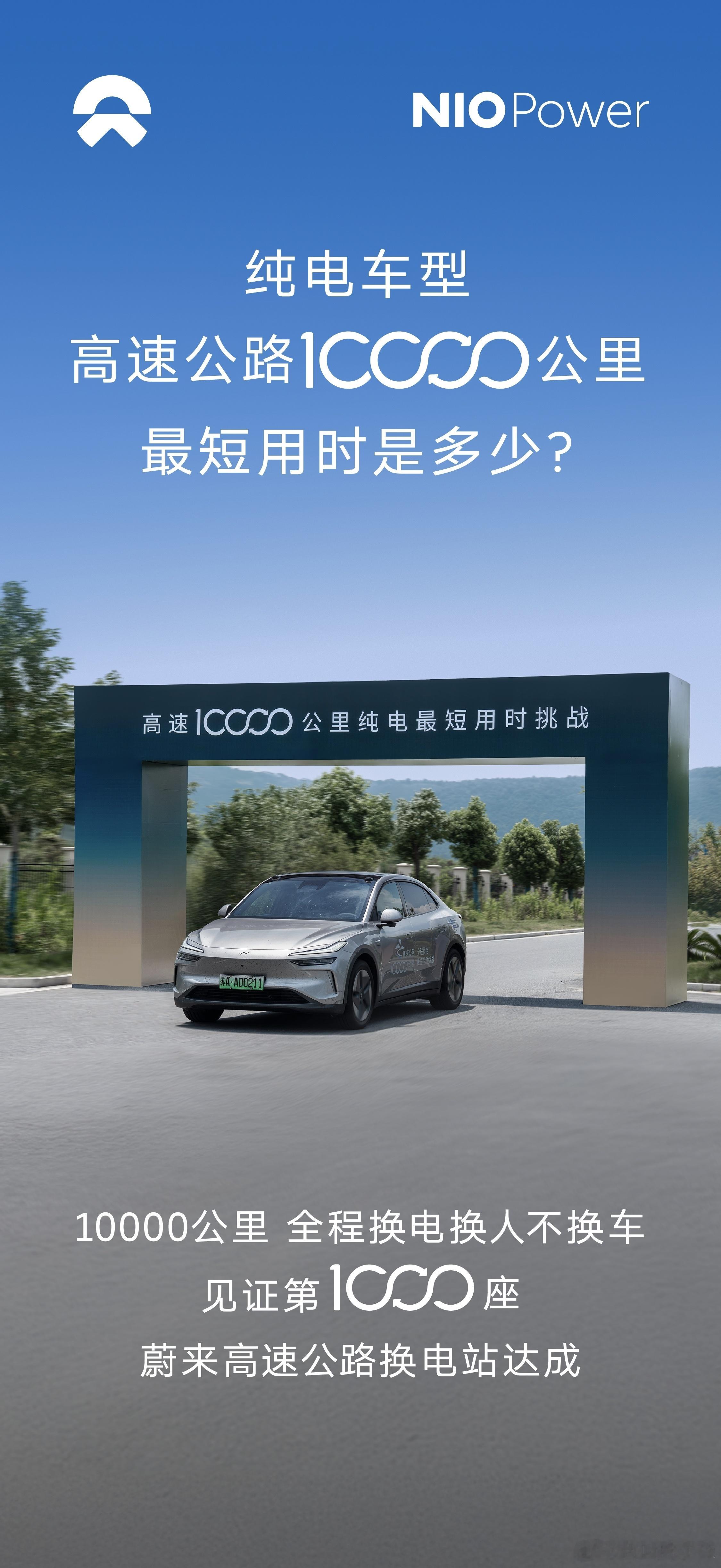 蔚来一会就会公布高速一万公里最短用时是多久那啥，咱该承认优秀的就是优秀，高速补能