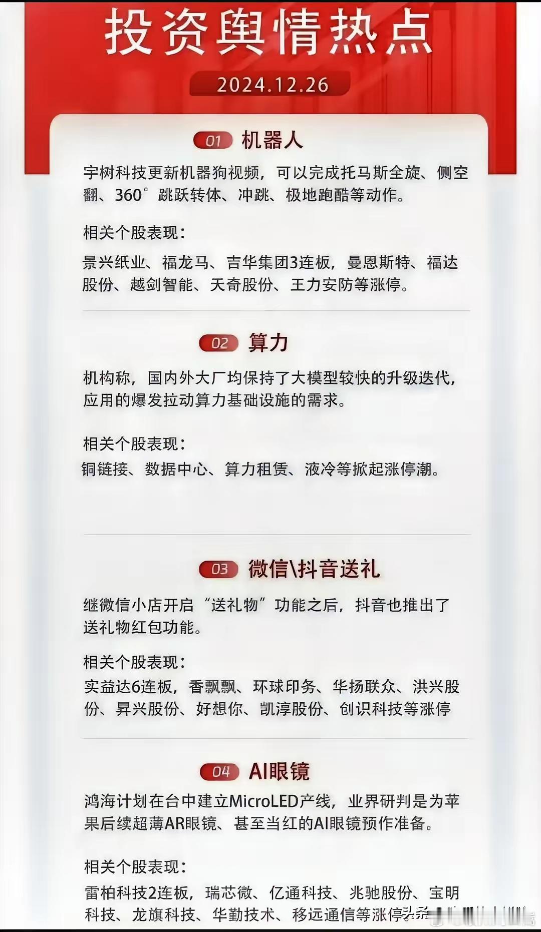 股票短期的涨跌从根本上讲都是事件驱动，比如今天的铜缆高速连接板块，该板块的舆情发