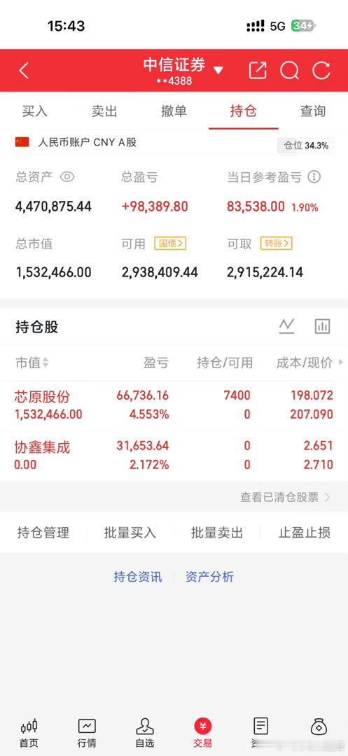 股市长虹记录自己shi盘，加油努力年底1000w股票