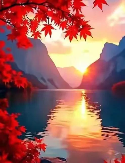 上联:渔舟唱晚暮色归
下联:波涛映日青天望
横批:锦绣江山