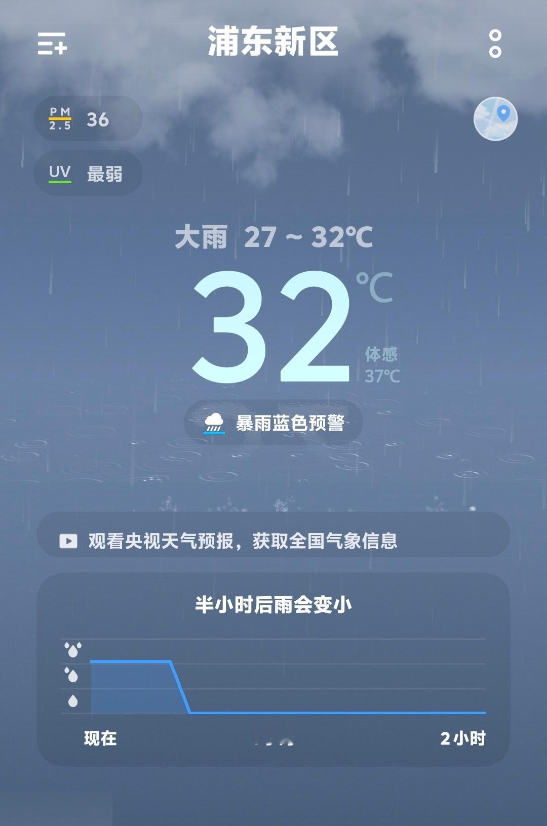 呀，上海下大暴雨了[吃瓜瓜] ​​​