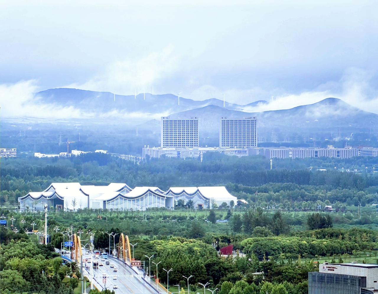 夏天来了，你将在宿州看到这样的震撼风景，符离远山如黛，云雾缭绕